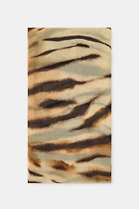 ANIMAL PRINT MODAL SILK SCARF