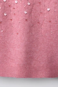 SEQUINED KNIT JUMPER