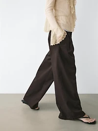 Pantalon large à pinces