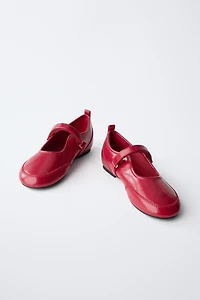 PATENT LEATHER SPORTY BALLET FLATS