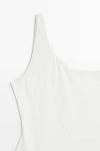 Textured asymmetric swimsuit