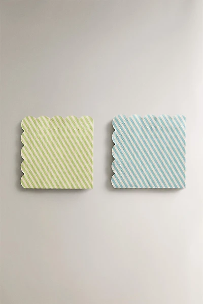 SET OF STRIPED PAPER NAPKINS (SET OF 30)
