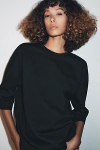RUSTIC THREE-QUARTER SLEEVE T-SHIRT