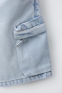 URBAN DENIM CARGO SHORTS