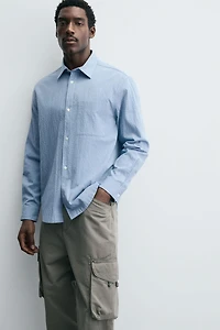 TEXTURED POCKET SHIRT
