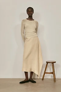 Flowing midi pareo skirt