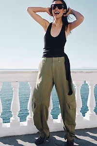 ZW COLLECTION BARREL CARGO PANTS