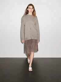 Pull oversize en maille 100 % cachemire