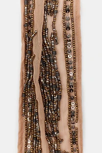 BEADED FRINGE MULTI-POSITION BANDANA