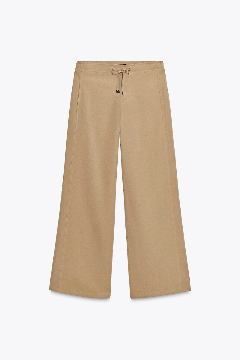 PANTALON À JAMBES LARGES