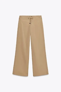 PANTALON À JAMBES LARGES