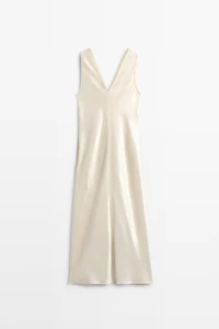 Satin flowing midi dress - STUDIO