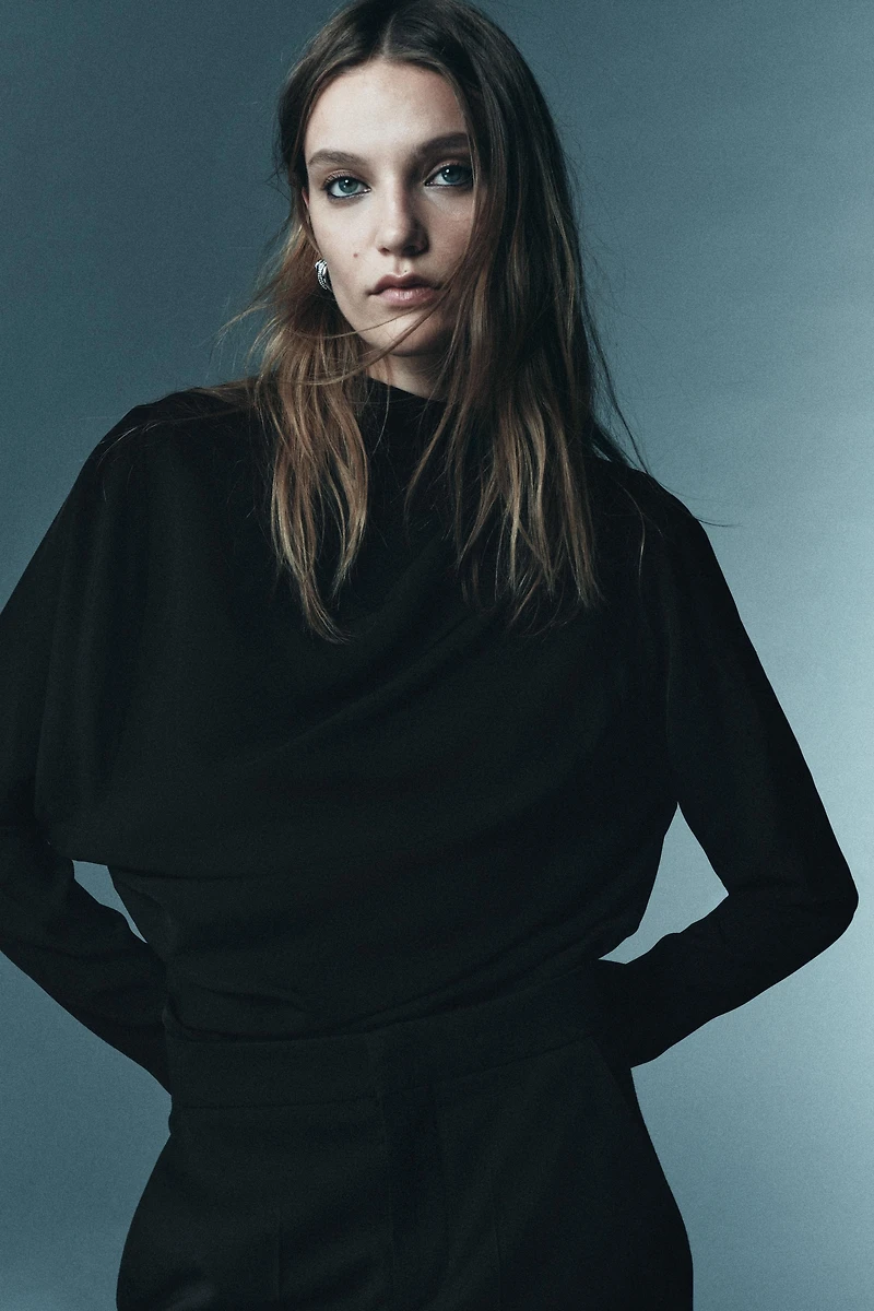 LIMITED EDITION DRAPED BLOUSE