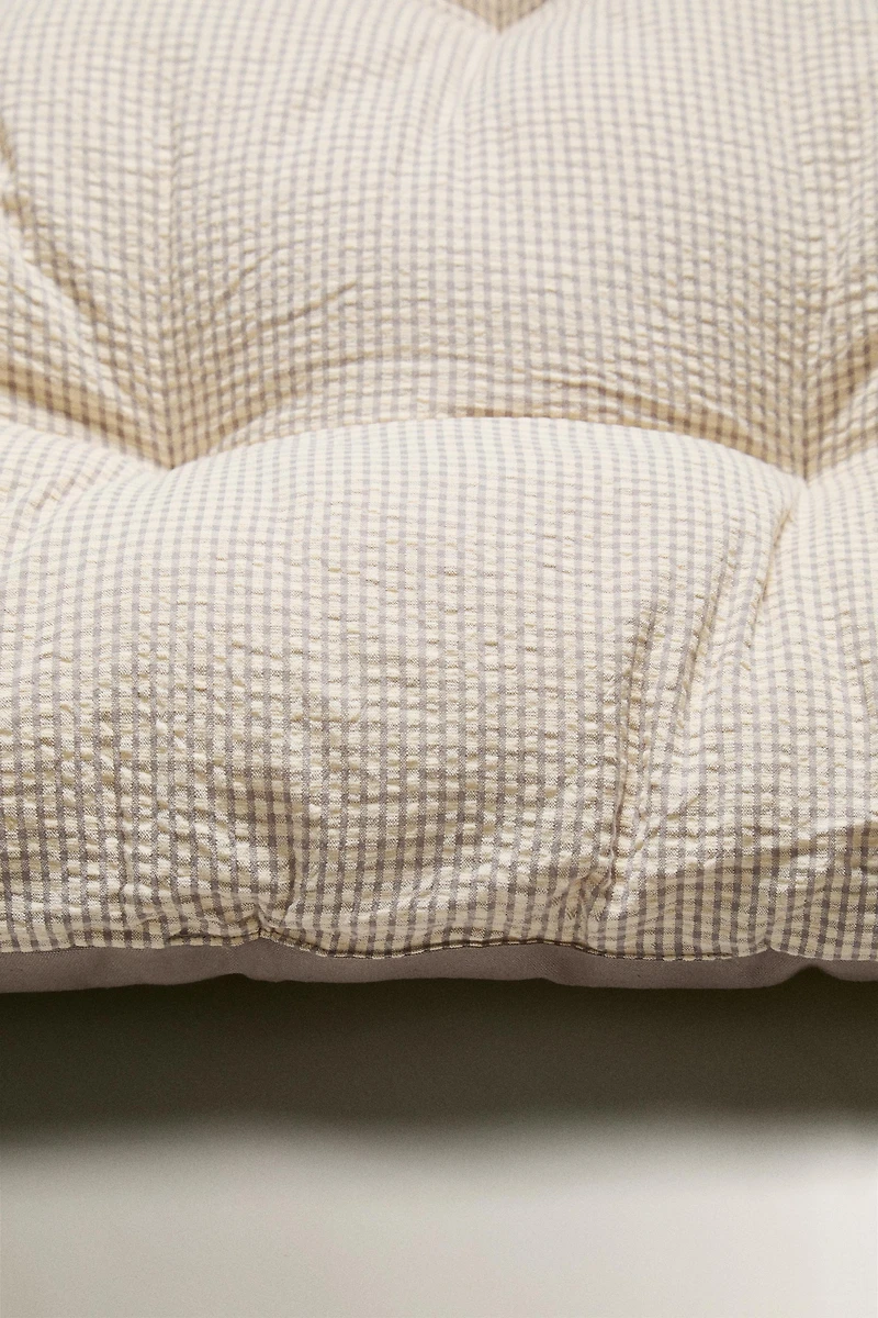 GINGHAM BABY FLOOR CUSHION