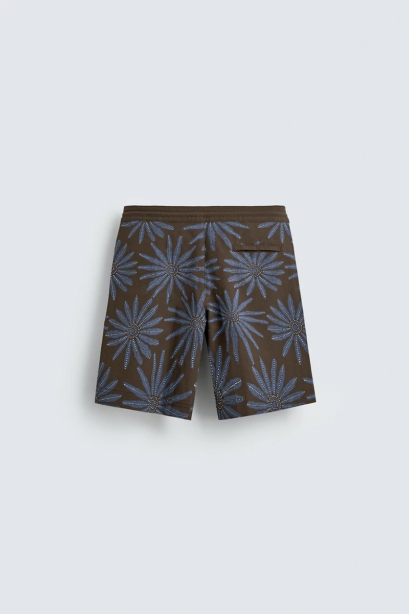 MAILLOT DE BAIN LONG À IMPRIMÉ FLORAL