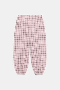 ZW COLLECTION PLAID BALLOON PANTS