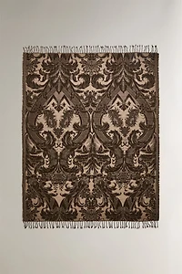 FLORAL JACQUARD BLANKET