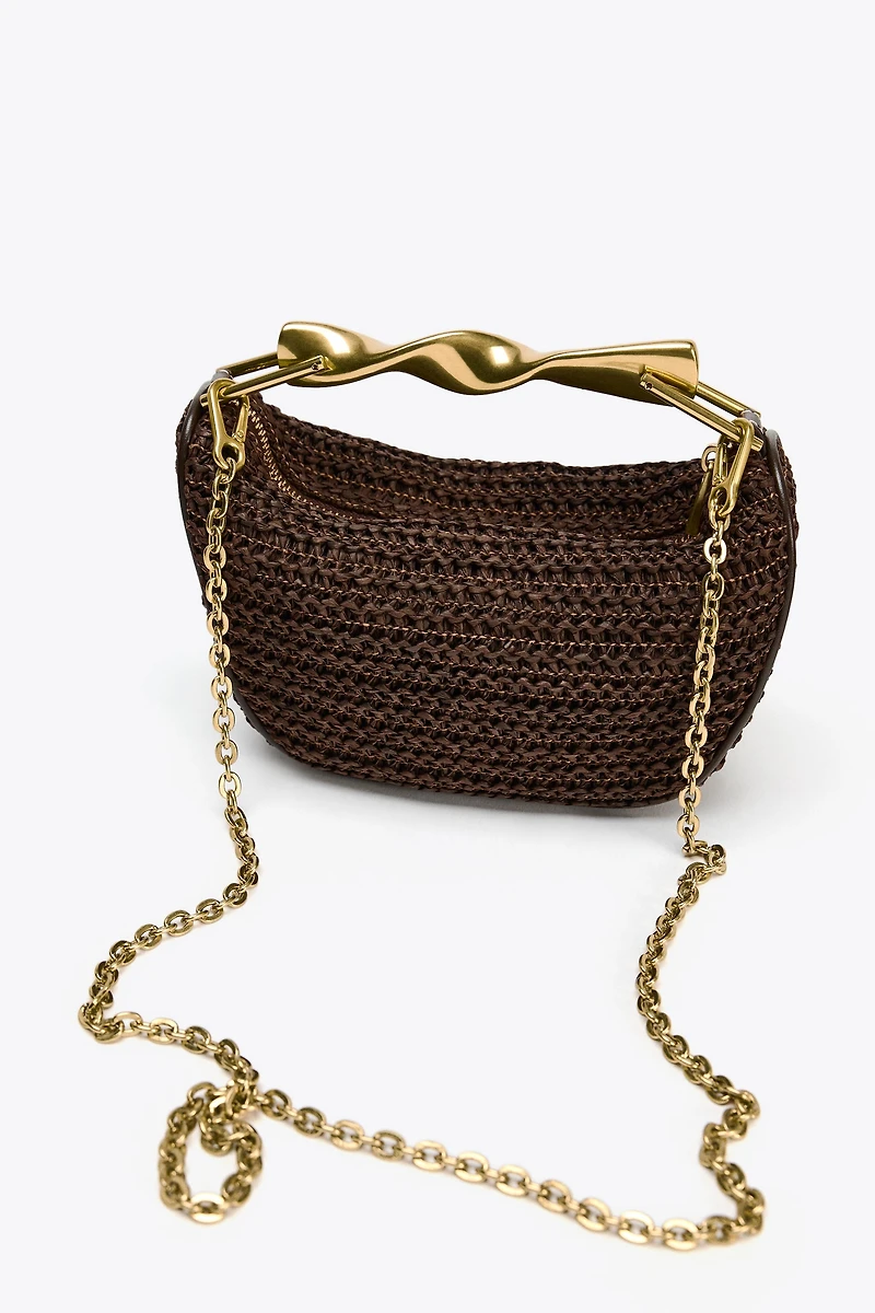 MINI BAG WITH METALLIC HANDLE