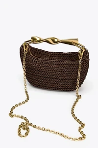 MINI BAG WITH METALLIC HANDLE
