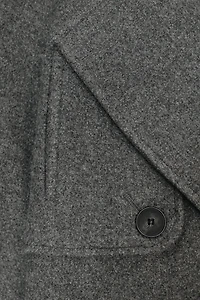 DOUBLE-BREASTED BELTED COAT WITH LOOPS