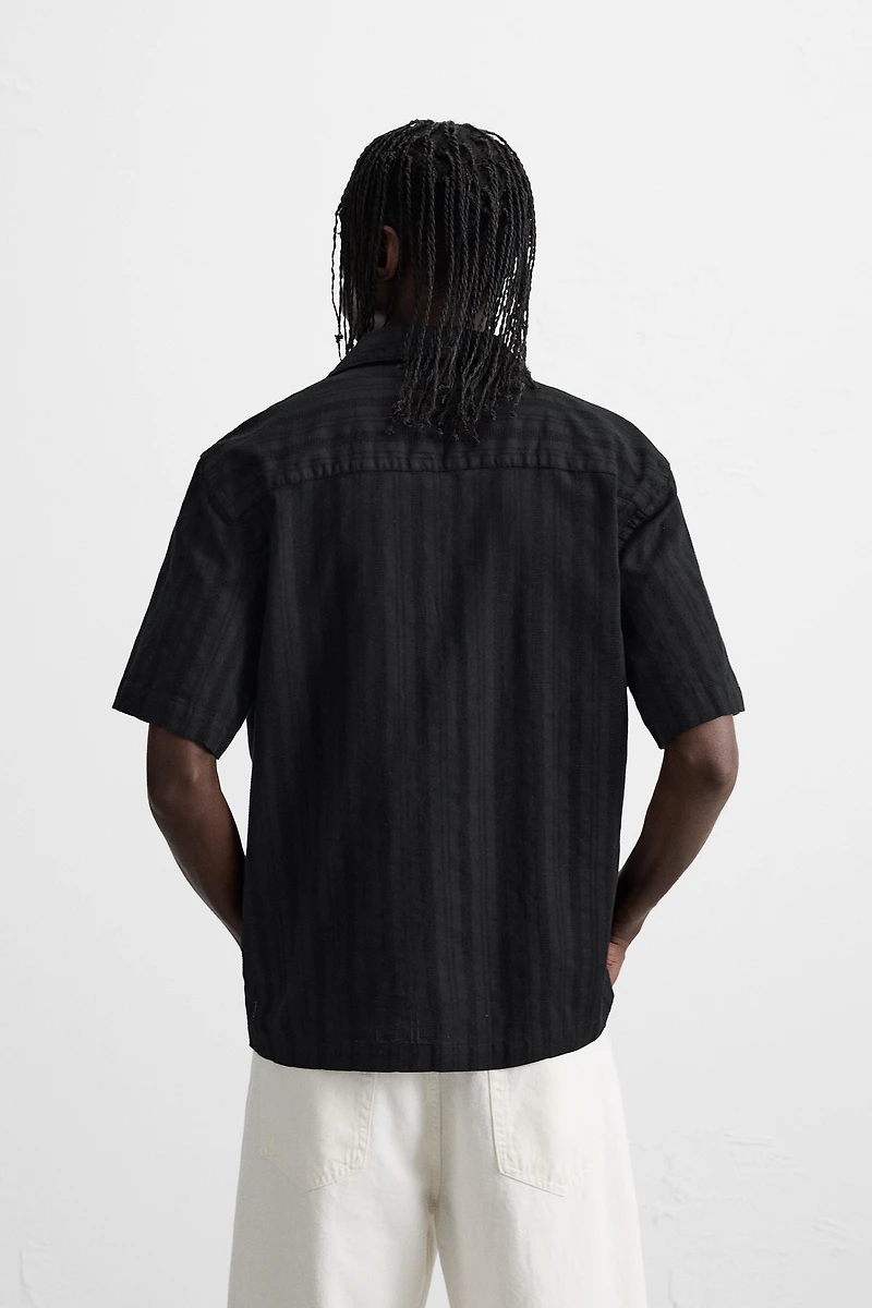 STRIPED JACQUARD SHIRT