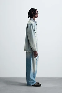 VINTAGE WASHED DENIM OVERSHIRT