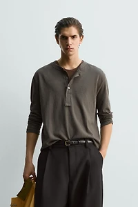 HAUT RELAXED FIT COL TUNISIEN