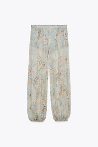 ZW COLLECTION FLORAL PUFF PANTS