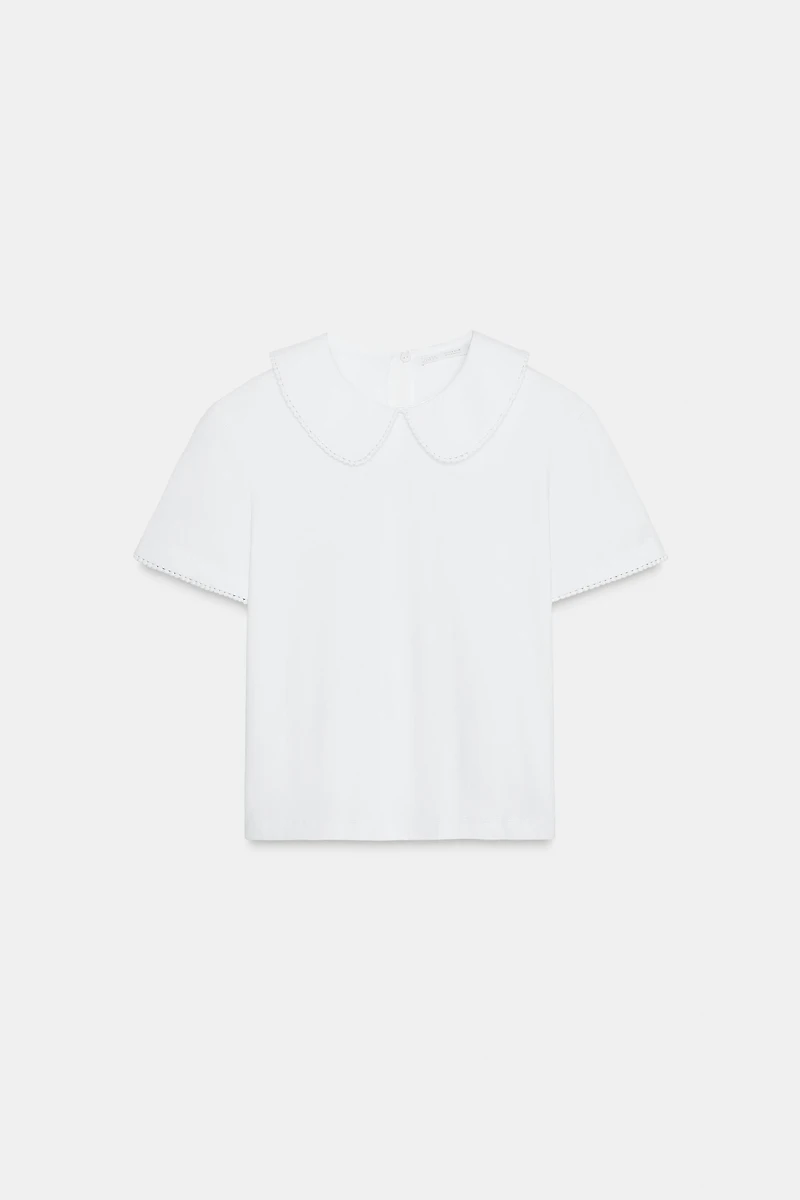 PETER PAN COLLAR T-SHIRT