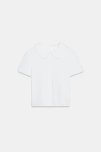 PETER PAN COLLAR T-SHIRT