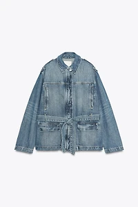 TRF LONG DENIM JACKET