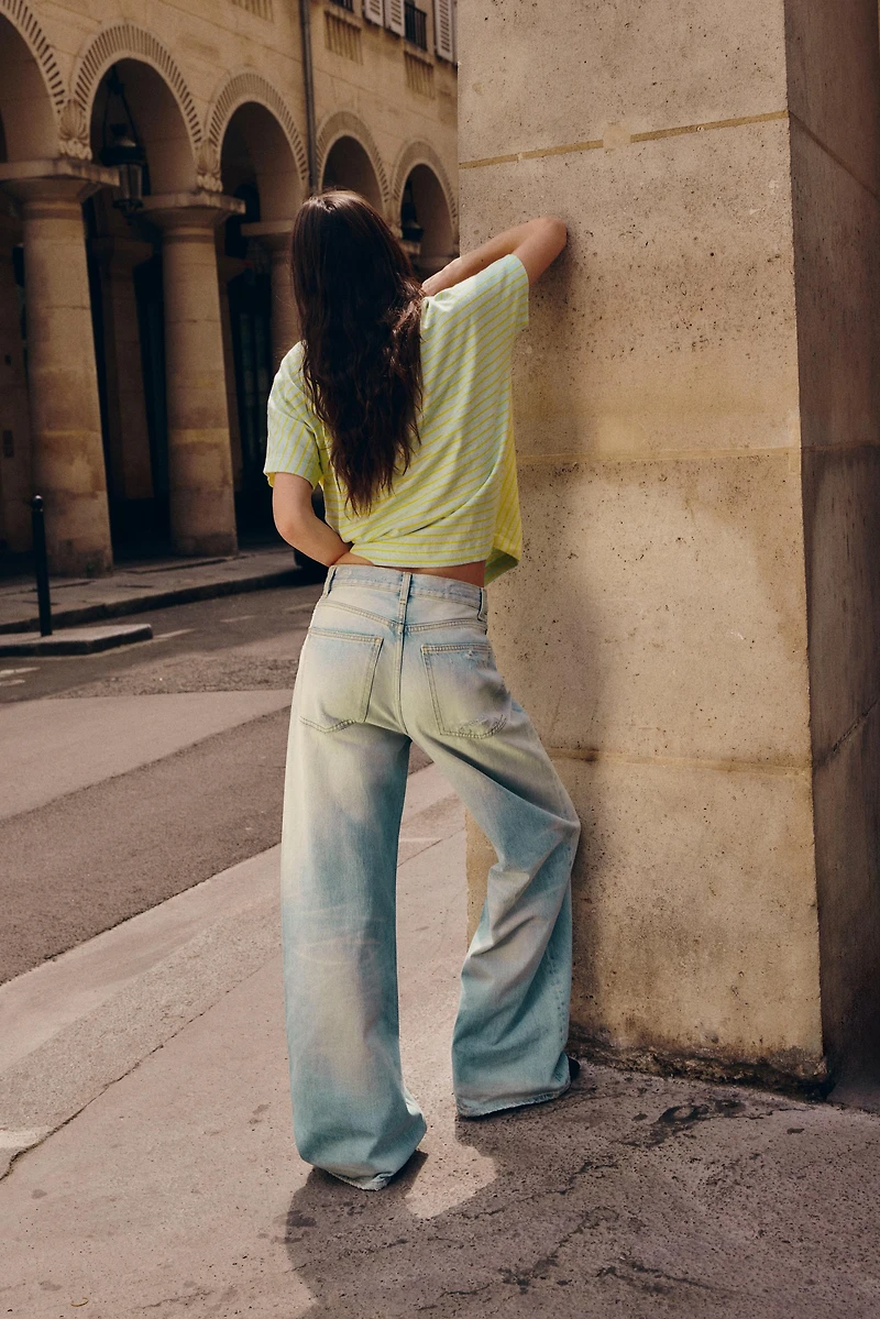 TRF HIGH RISE EXTRA WIDE LEG JEANS