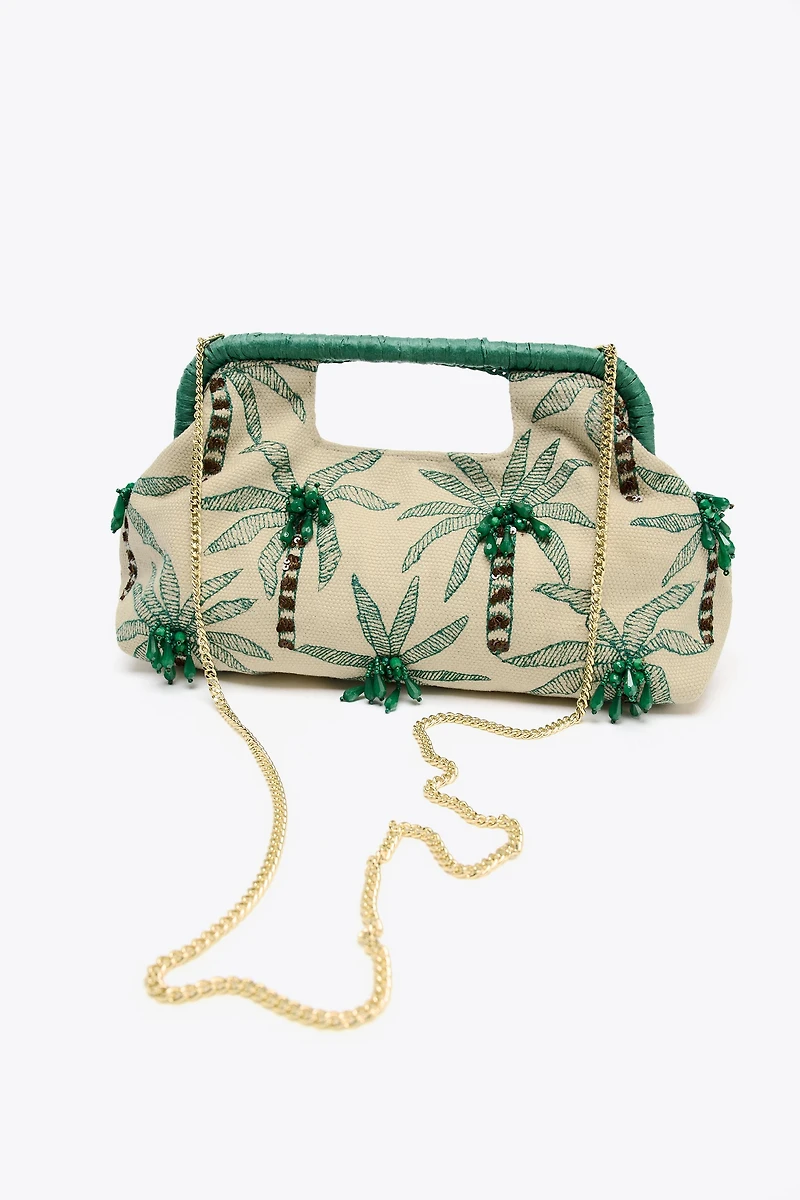 BEADED DETAIL CLUTCH