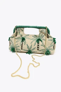 BEADED DETAIL CLUTCH