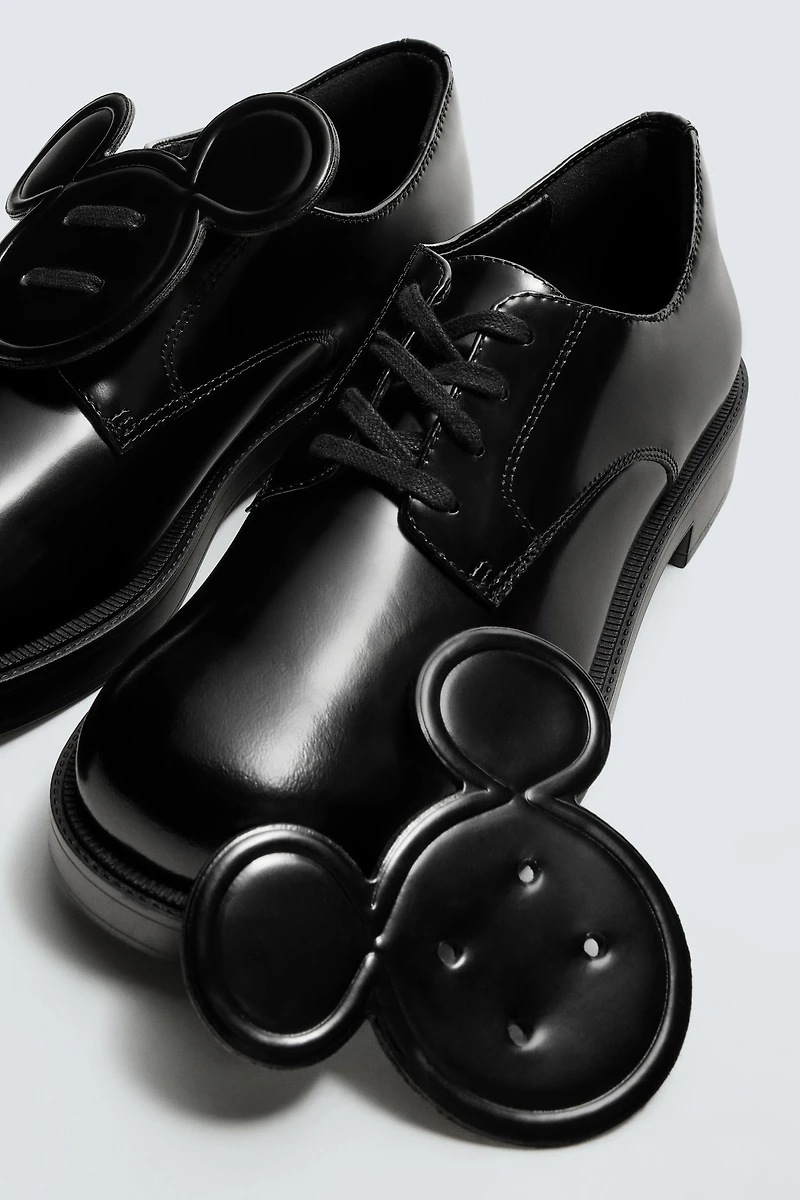 LEATHER LACE-UP MOCCASINS HARRY LAMBERT FOR ZARA x DISNEY