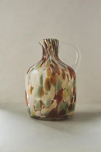 COLORED GLASS PITCHER