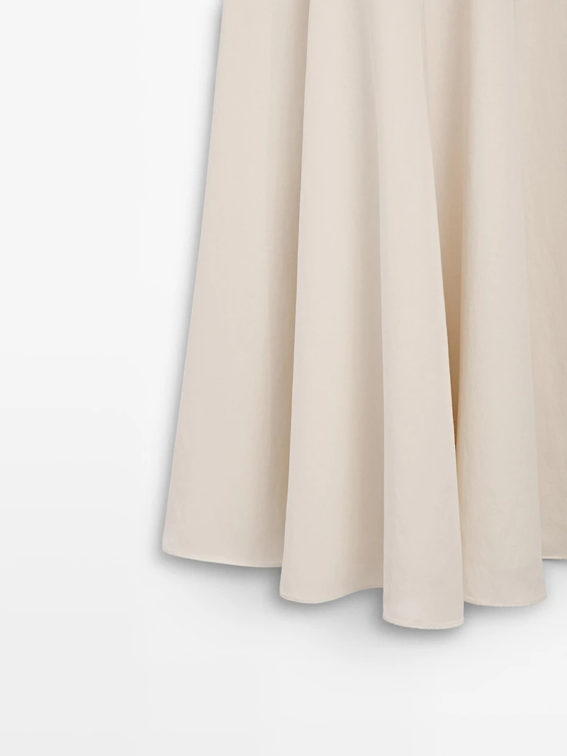 Robe longue bi-matière