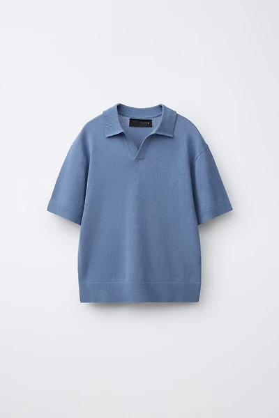 POLO EN COTON ET LIN
