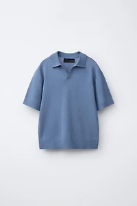 POLO EN COTON ET LIN