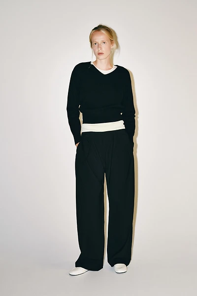 ZW COLLECTION PLEATED TROUSERS