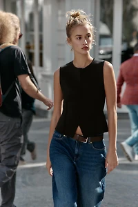 PEPLUM KNIT TOP
