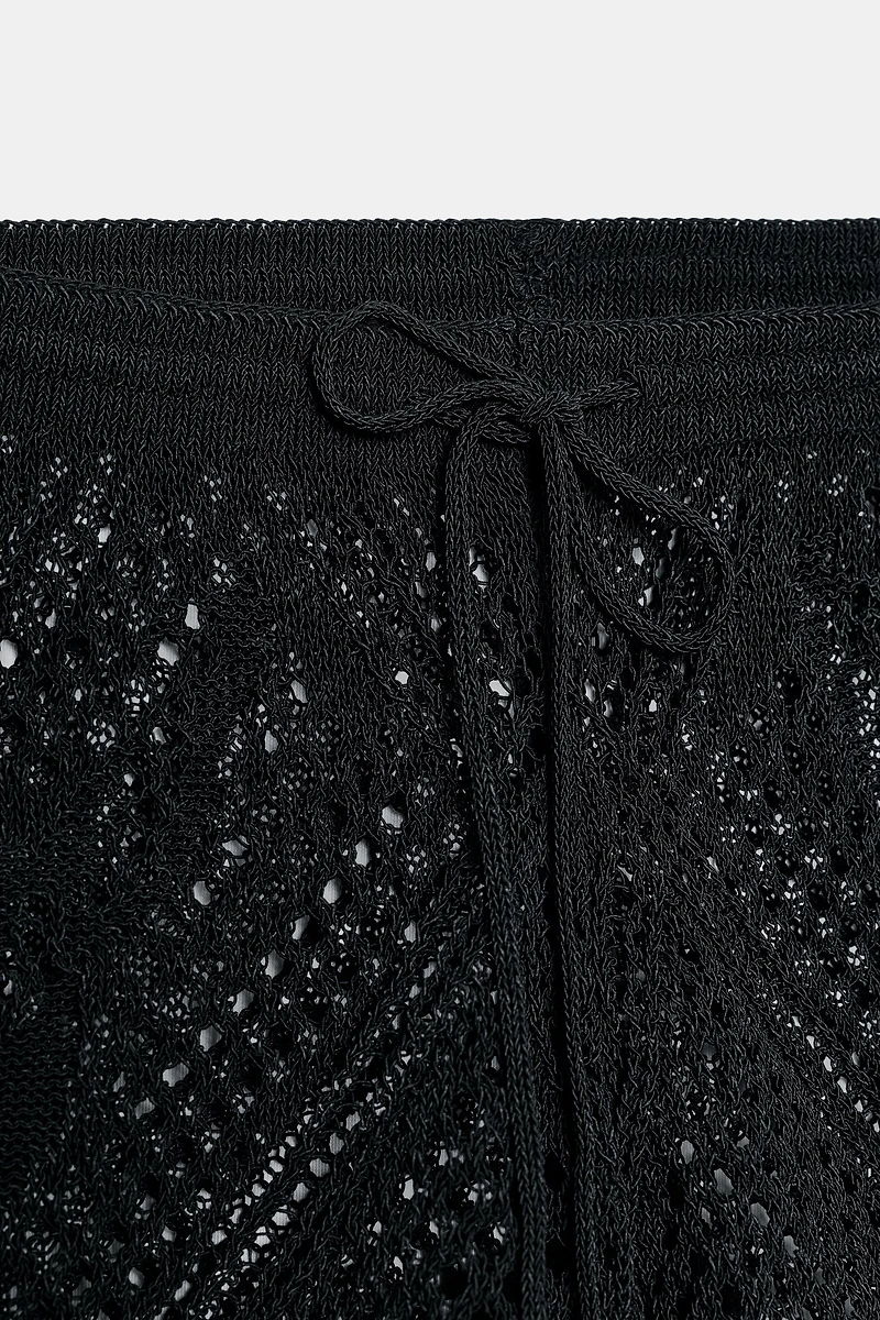 POINTELLE KNIT SHORTS