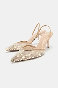 SPARKLY SLINGBACK HEELS
