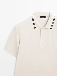 Polo manches courtes détail contrastant