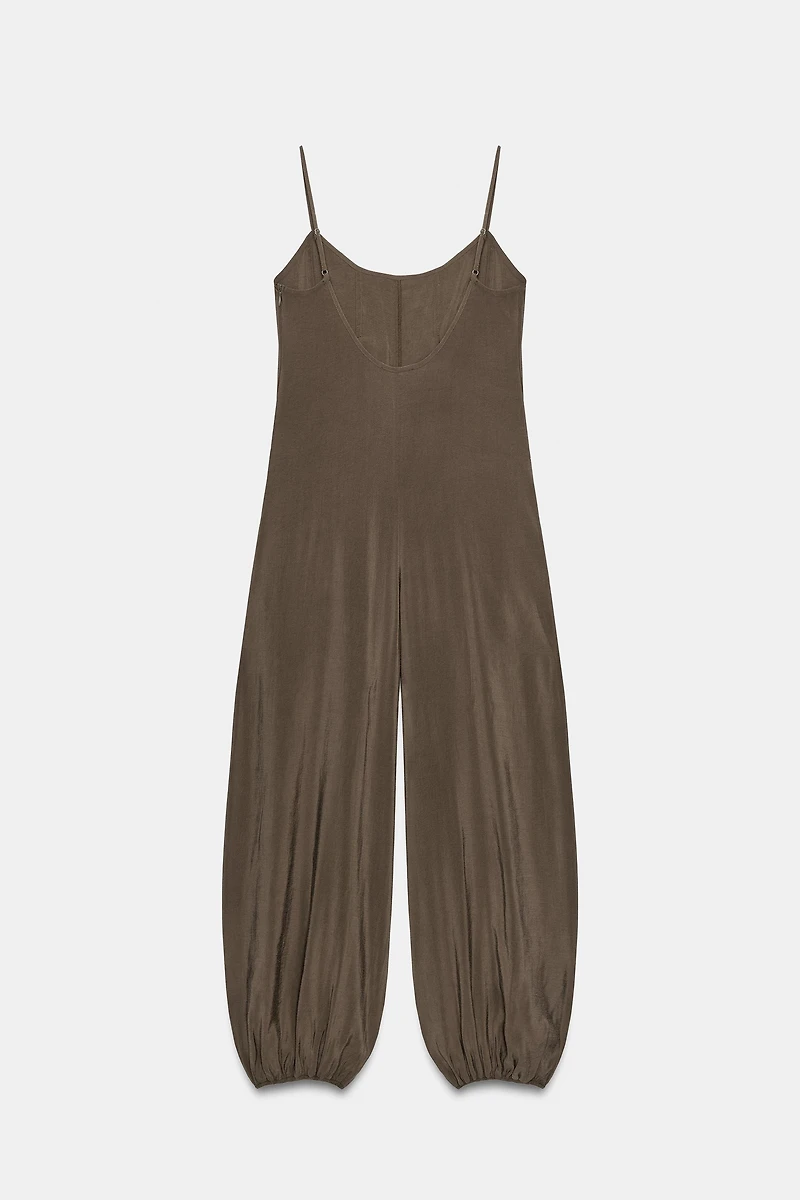 LONG FLOWY STRAPPY JUMPSUIT