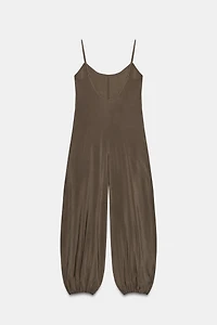 LONG FLOWY STRAPPY JUMPSUIT