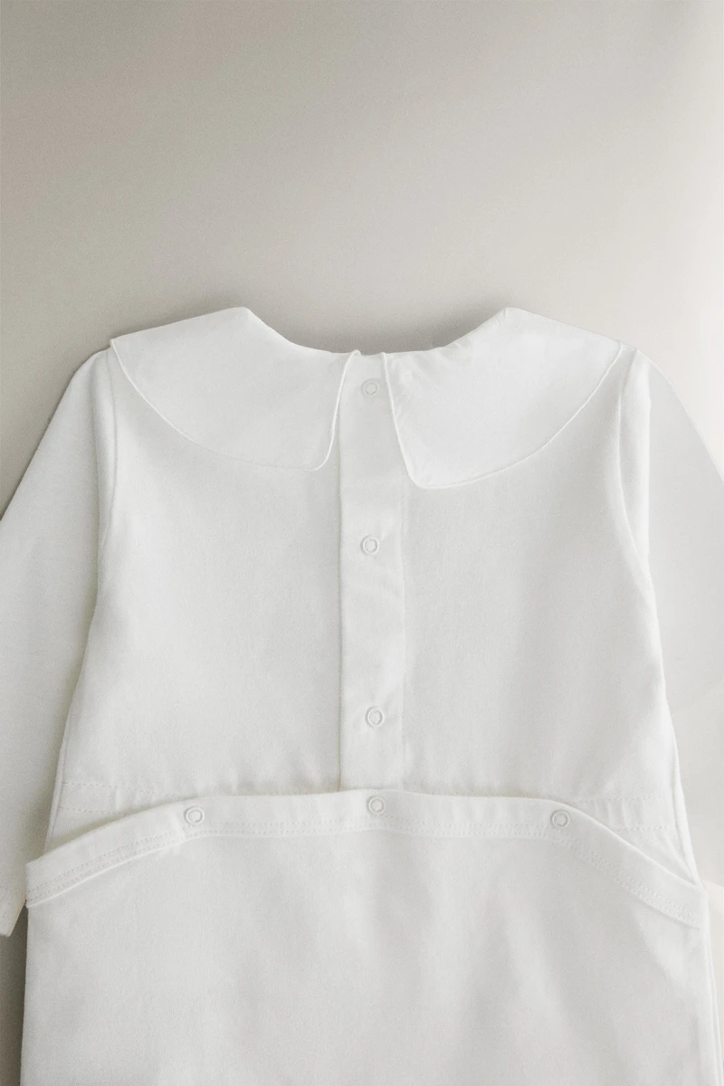 CHILDREN'S EMBROIDERED ELEPHANT ROMPER