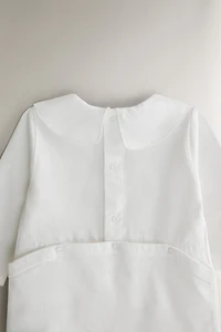 CHILDREN'S EMBROIDERED ELEPHANT ROMPER