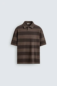 RELAXED FIT STRIPED POLO