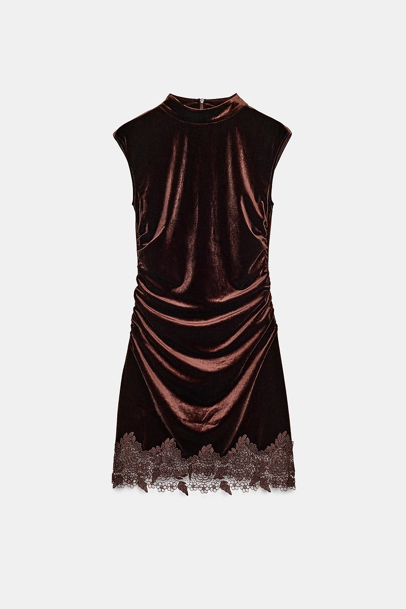 VELVET LACE DRESS